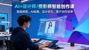 AI+设计师/摄影师智能创作课:智能修图、AI绘画、设计优化,提升创作效率-庄子聊项目