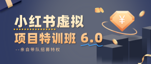 小红书虚拟项目特训班6.0 ,养号/选品/自动发货/爆款笔记(含40节视频课)-庄子聊项目