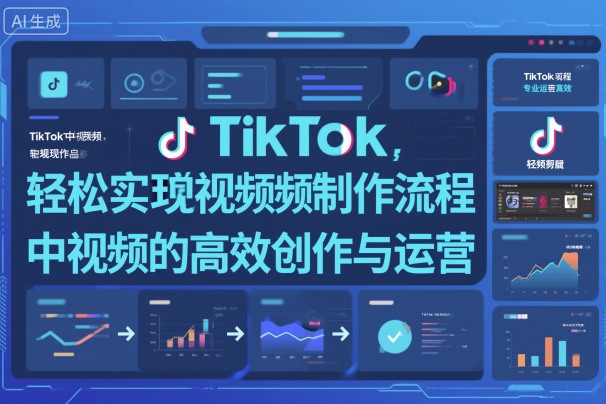 TikTok中视频制做流程，轻松实现Tk中视频的高效创作与运营-庄子聊项目
