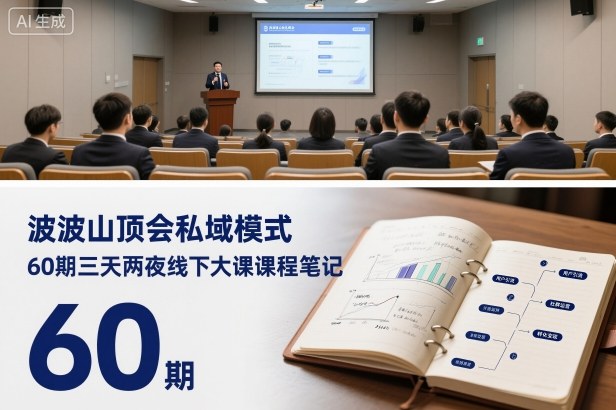 波波山顶会私域模式60期三天两夜线下大课课程笔记(文档)-庄子聊项目