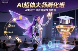 AI超体大师孵化班，AI超级个体流量实战训练营-庄子聊项目