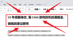 25年底翻身仗，靠CSGO游戏挂机捡漏掘金，搞钱回家过肥年-庄子聊项目