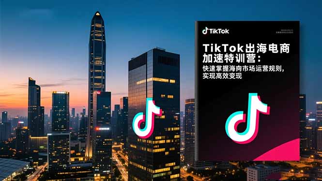 TikTok出海电商加速特训营：快速掌握海外市场运营规则，实现高效变现-庄子聊项目