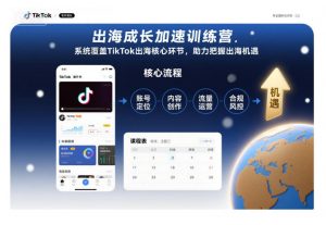 出海成长加速训练营，系统覆盖TikTok出海核心环节，助力把握出海机遇(更新)-庄子聊项目