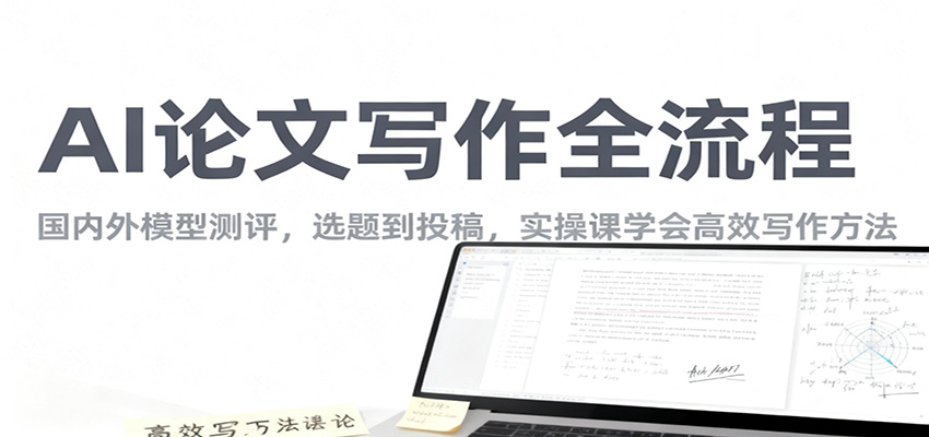 AI论文写作全流程，国内外模型测评，选题到投稿，实操课学高效写作方法-庄子聊项目