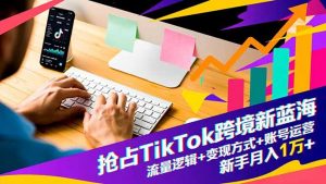 抢占TikTok跨境新蓝海：流量逻辑+变现方式+账号运营，新手月入1万+-庄子聊项目