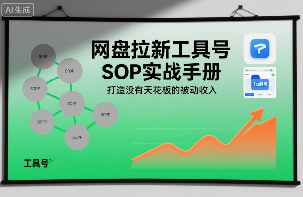 网盘拉新工具号SOP实战手册，打造没有天花板的被动收入-庄子聊项目