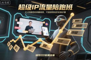 超级IP流量陪跑班，大V流量密码倾囊相授，可直接落地的实操步骤-庄子聊项目