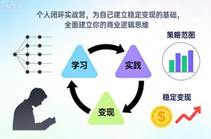 个人闭环实战营，为自己建立稳定变现的基础，全面建立你的商业逻辑思维-庄子聊项目