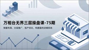 万相台无界三层操盘课-75期，销量布局、分层推广、投产优化，构建盈利店铺系统-庄子聊项目