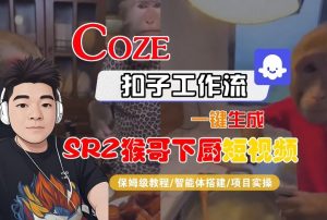 Coze扣子智能体工作流一键生成“SORA2猴哥下厨“短视频，全流程保姆级教学-庄子聊项目