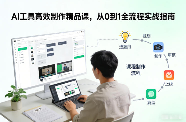 AI工具高效制作精品课，从0到1全流程实战指南-庄子聊项目