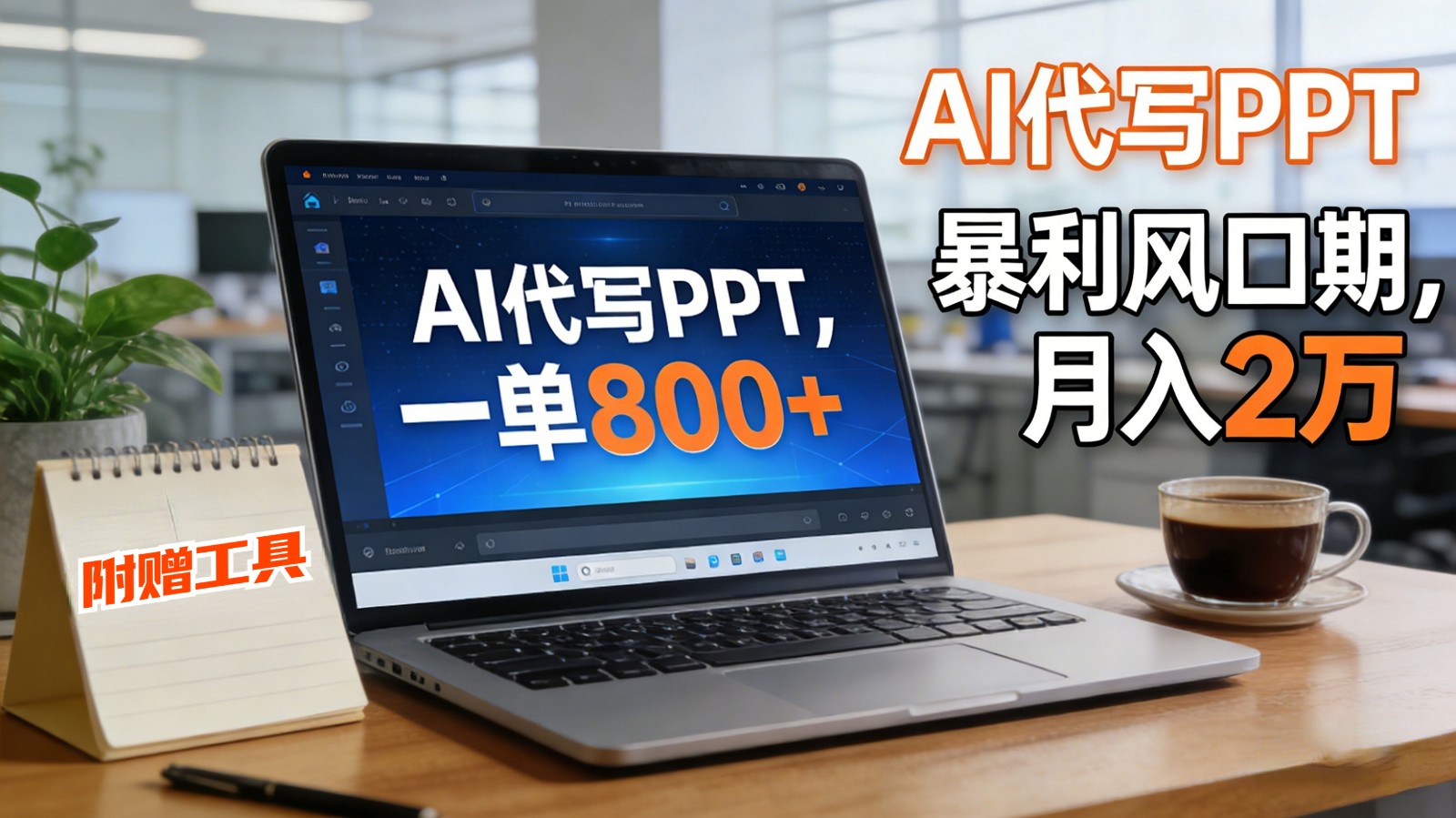 AI 代写做 PPT！一单狂赚 800+，风口期月入 2 万(工具 + 提示词直接送)-庄子聊项目