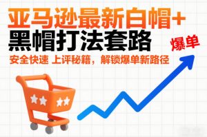亚马逊最新白帽+黑帽打法套路，安全快速上评秘籍，解锁爆单新路径-庄子聊项目