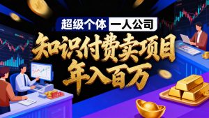 2026年“超级个体一人公司”私域卖项目年入百万，个人IP-精准引流-项目包装-转化成交-庄子聊项目