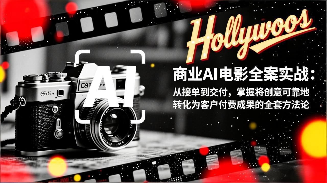 商业AI电影全案实战：从接单到交付，掌握将创意可靠地转化为客户付费成果的全套方法论-庄子聊项目