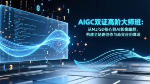 AIGC双证高阶大师班：从MJ/SD核心到AI影像编剧，构建全链路创作与商业应用体系-庄子聊项目