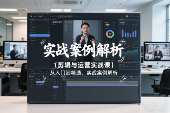 剪辑与运营实战课，从入门到精通，实战案例解析(更新2026)-庄子聊项目