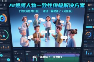 AI视频人物一致性终极解决方案(含多角色对口型)，看这一篇就够了(完整版)-庄子聊项目