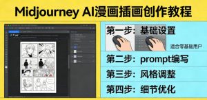 利用Midjourney AI人工智能轻松创作漫画插画教程,零基础创作完整漫画插画-庄子聊项目