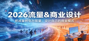 2026流量&商业设计，把流量转化为留量，设计自己的商业模式-庄子聊项目