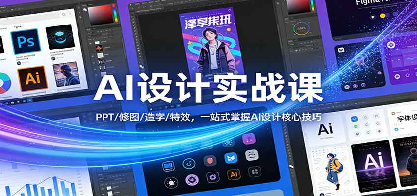 AI设计实战课:PPT/修图/造字/特效,一站式掌握AI设计核心技巧-庄子聊项目