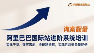 阿里巴巴国际站进阶系统培训，实战干货、强可落地、全链路拆解，实现月均询盘量翻倍-庄子聊项目