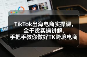 TikTok出海电商实操课,全干货实操讲解,手把手教你做好TK跨境电商-庄子聊项目