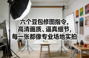 六个豆包修图指令，高清画质、逼真细节，每一张都像专业场地实拍-庄子聊项目