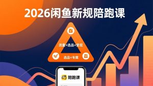 2026闲鱼高阶陪跑课全新上线,带你吃透新规玩转选品流量,从零搭建稳定变现盈利体系-庄子聊项目