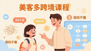 怕语言不通、怕不懂规则？零基础小白也能做的美客多跨境课，手把手带你美客多开店稳赚-庄子聊项目