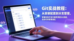 Git实战教程：从安装配置到分支管理，掌握实际开发中最常用的Git技能，告别代码管理混乱-庄子聊项目