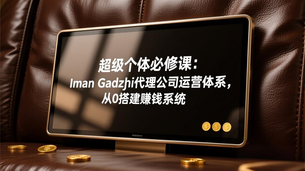 超级个体必修课：Iman Gadzhi代理公司运营体系，从0搭建赚钱系统-庄子聊项目