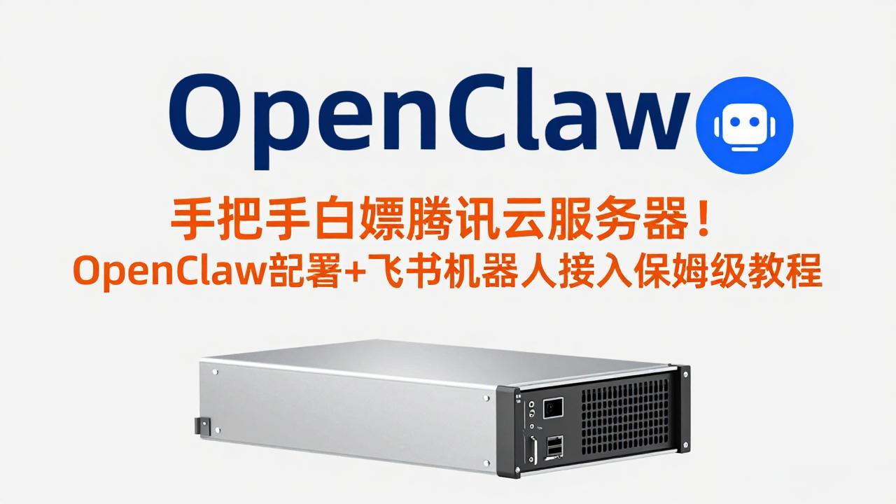 手把手白嫖腾讯云服务器！OpenClaw部署+飞书机器人接入保姆级教程-庄子聊项目
