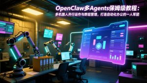 OpenClaw多Agents保姆级教程：多机器人并行运作与群组管理，打造自动化办公的一人军团-庄子聊项目