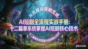 AI 短剧全流程实战手册：从选题到视频生成，十二篇章系统掌握 AI 短剧核心技术-庄子聊项目