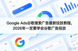 Google Ads谷歌搜索广告最新投放教程，2026年一定要学会谷歌广告投放-庄子聊项目
