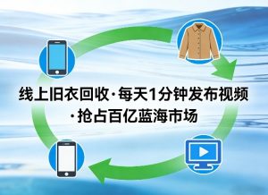 线上旧衣回收项目，我们给你提供视频，每天花一分钟发布视频，抢占百亿蓝海市场【揭秘】-庄子聊项目