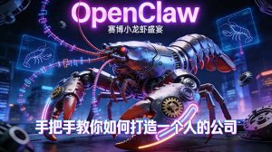 OpenClaw，小龙虾-从产品到爆款的成长之路，手把手教你如何打造一个人的公司-庄子聊项目