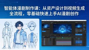 智能体漫剧制作课：从资产设计到视频生成全流程，零基础快速上手AI漫剧创作-庄子聊项目