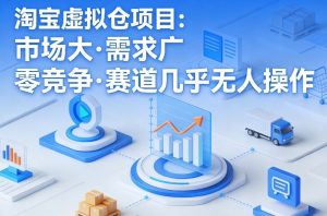淘宝虚拟仓项目,市场大,需求广,零竞争,赛道几乎没人操作-庄子聊项目